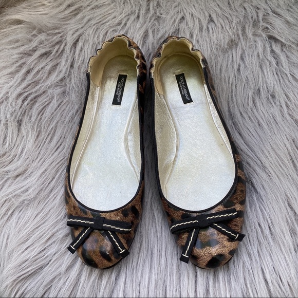 Dolce & Gabbana Shoes - Dolce & Gabbana Leopard Animal Print Ballet Flat